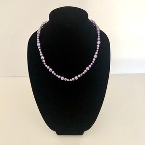 Purple Pearl Necklace